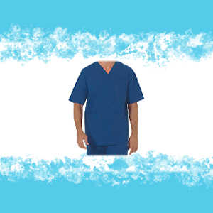 CASACCA BLU MANICA CORTA
