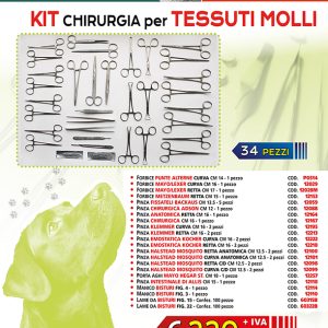 KIT FERRI PER CHIRURGIA TESSUTI MOLLI