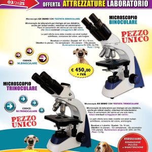 OFFERTA ATTREZZATURE DA LABORATORIO
