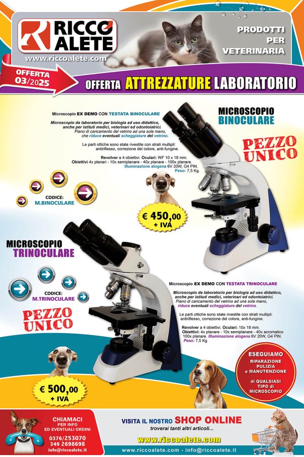 OFFERTA ATTREZZATURE DA LABORATORIO